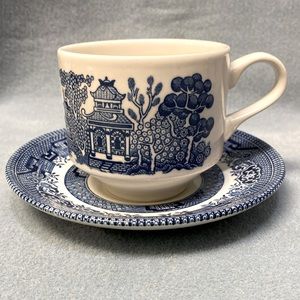 Blue Willow Churchill Coffee Cup Made in England